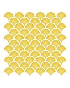 Moroccan Fish Scale Tiles in Matt Yellow - High-Quality Design for Every Space