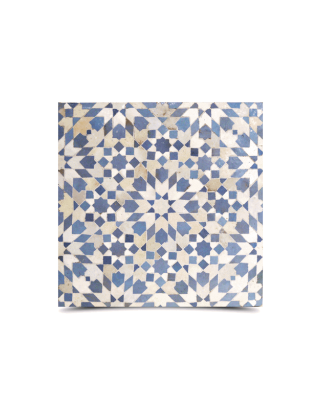 Moroccan Mosaic Patterns Multicolor Tile - Floral Design