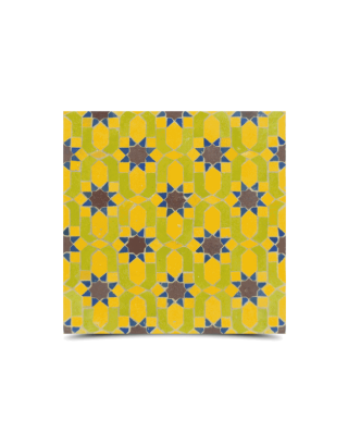 Moroccan Yellow Mosaic Tile - Vibrant Pattern for Indoor/Outdoor