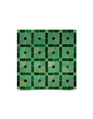 Moroccan Mosaic Pattern Light & Dark Tile - Elegant Design