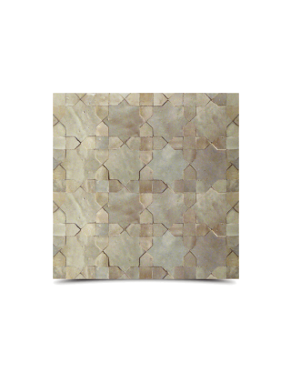Moroccan Silver Mosaic Tile | Handcrafted Zellige Collection