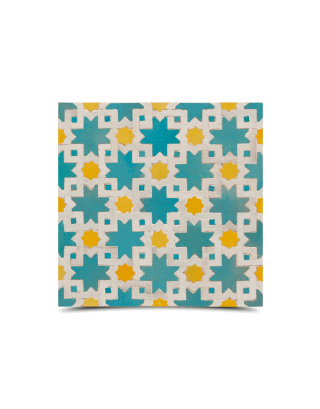 Moroccan Mosaic Pattern Tiles - Vibrant Multi-Color Display