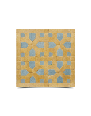 Moroccan Mosaic Tile - Beige & Gray Geometric Design