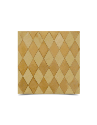 Moroccan Mosaic Beige Pattern - Handcrafted & Water Resistant.
