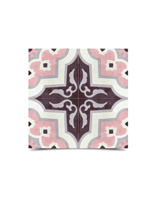 Moroccan Cement Purple Floral Tiles - High-Quality Designs