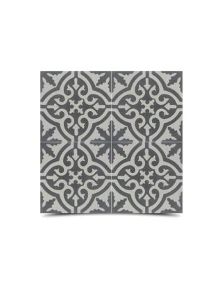 Moroccan Cement Pattern Gray Floor & Wall Tiles