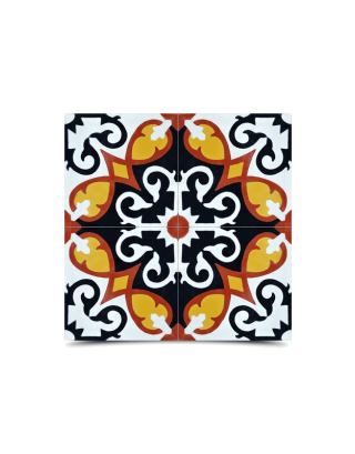 Captivating Moroccan Cement Tile in Multi-Colors - Waterproof & Durable
