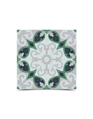 Moroccan Floral Cement Tiles - Spring Color Palette