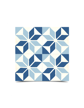 Moroccan Cement Blue & White Tiles – Vibrant Patterns for Walls & Floors