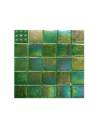"Vibrant Gold Luster Green Moroccan Mosaic Tiles for Indoor/Outdoor Use"
