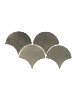 Large Moroccan Fish Scale Tiles in Sooty Grey