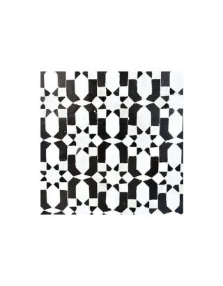 Moroccan Mosaic Black & White Tiles | High-Quality & Timeless