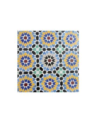 Moroccan Mosaic Tile Pattern in Vibrant Multi Colors