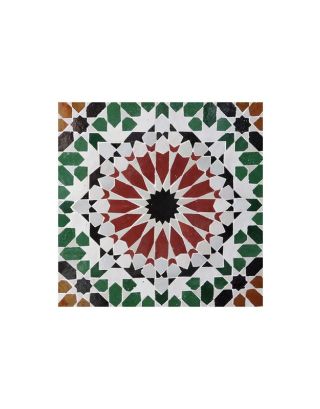 Moroccan Mosaic Tile | Vibrant Floral Geometric Design