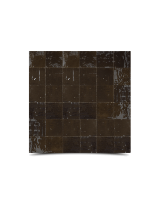 Moroccan Mosaic Brown Color Tile - Handcrafted Glazed 6x6 Tile, Indoor/Outdoor, Matte Finish