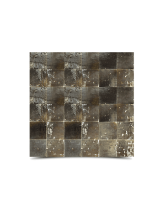 Moroccan Mosaic Solid Coffee Brown Tiles - Handmade Glazed 6x6 Mosaics