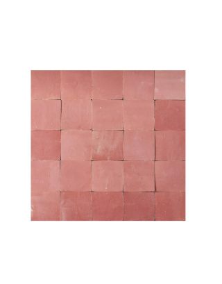 Handmade Moroccan Mosaic Red Brick Tiles - Vibrant 6x6 Design