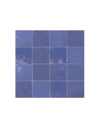 Handmade Moroccan Mosaic Tiles in Indigo - Vibrant 6x6 Mosaics
