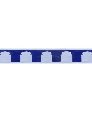 Royal Blue Moroccan Mosaic Border Tile - Artistic Elegance