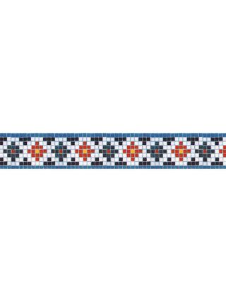 Colorful Moroccan Floral Mosaic Border Tiles Home Decor