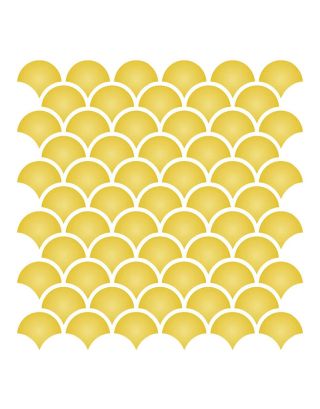Moroccan Fish Scale Tiles in Matt Yellow - High-Quality Design for Every Space