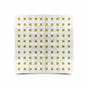 Moroccan Mosaic Beige & White Tile - 12-inch