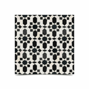 Moroccan Mosaic Black & White Tiles - Exquisite Design