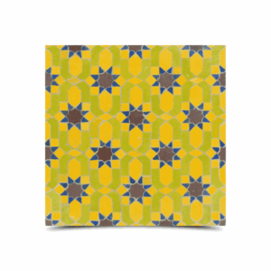 Moroccan Yellow Mosaic Tile - Vibrant Pattern for Indoor/Outdoor