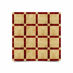 Captivating Moroccan Mosaic Red & Beige Tiles - 168