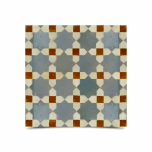 Moroccan Mosaic Tile: Vibrant Multi-Color Star Design