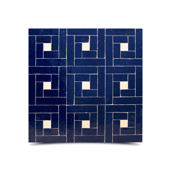 Blue White Moroccan Mosaic Tiles - Premium Quality