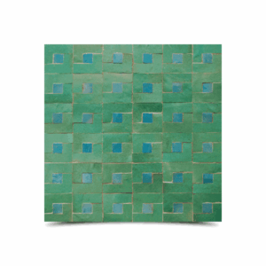 Moroccan Green & Blue Mosaic Tiles - Elegant & Durable