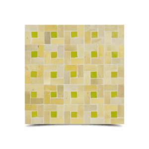 Moroccan Mosaic Beige Yellow Pattern - High-Quality Glazed Tiles