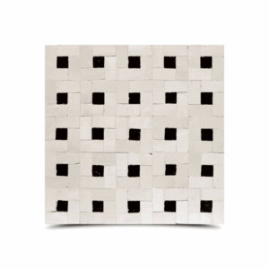 Moroccan Mosaic Black & White Tiles - Elegant Zellij Design