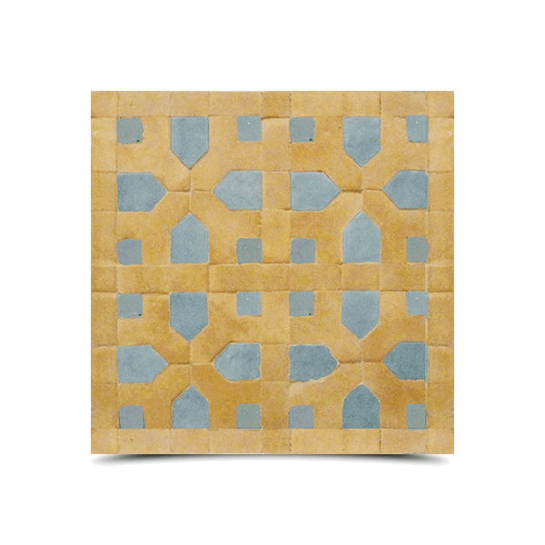 Moroccan Mosaic Tile - Beige & Gray Geometric Design