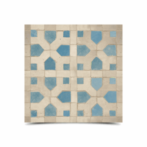 Moroccan Mosaic Tile Blue Gray – Handcrafted Zellij Design