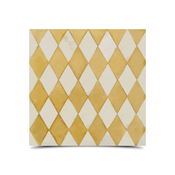 Moroccan Mosaic White & Beige Tiles - Handmade Geometric Pattern