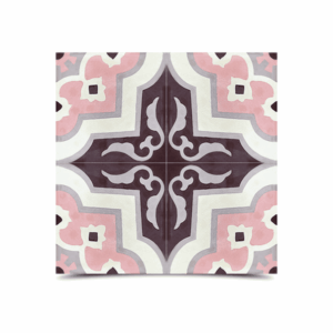 Moroccan Cement Purple Floral Tiles - High-Quality Designs