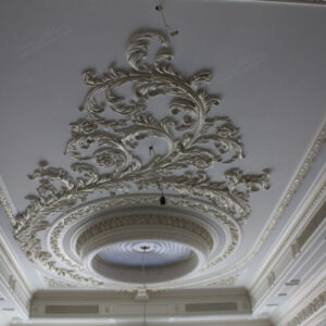 Moroccan Gypsum Plaster Rose Ceiling Medallion