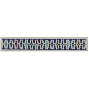 Moroccan Mosaic Border Multi Colors - Handmade Glazed Tiles
