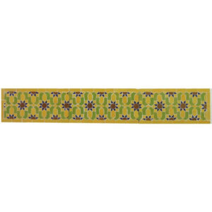 Moroccan Mosaic Border Tiles - Vibrant Yellow, Black & Red Stars