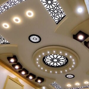 Moroccan Plaster Ceiling Rose 010 - Premium Gypsum-Fiberglass Design for Elegant Home Transformation
