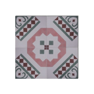 Moroccan Cement Patterns in Ivory White & Light Colors - Exquisite Glazed Tiles