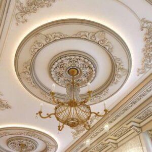 Moroccan Handmade Plaster Ceiling Decoration - Elegant design inspired by Morocco.