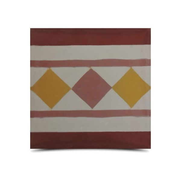 Moroccan Yellow & Purple Cement Border Tiles