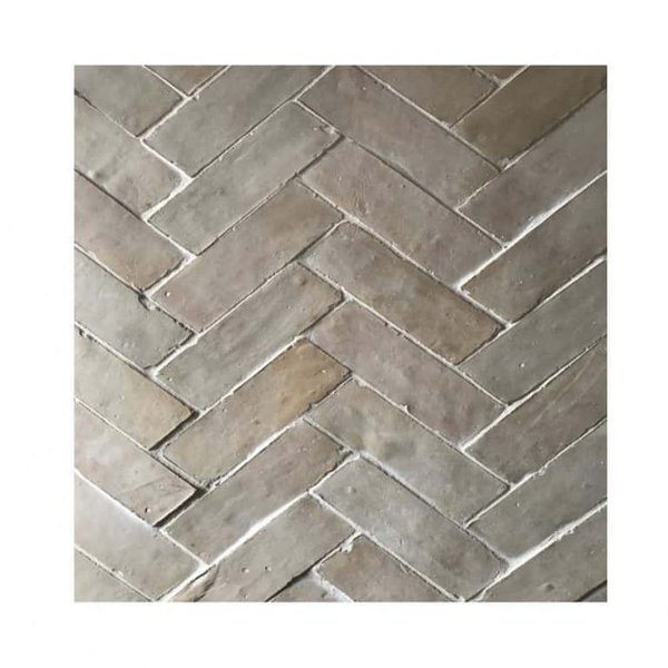 Handcrafted Brownish Gray Bejmat Tiles - Moroccan Vintage Charm
