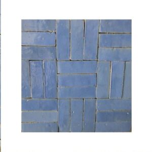 Elegant Lavender Blue Handmade Moroccan Bejmat Tiles