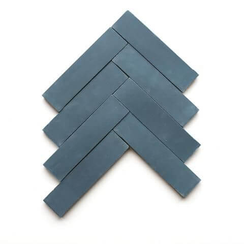 Timeless Spruce Blue Bejmat Tiles - Moroccan Handcrafted Elegance