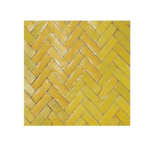 Yellow Bejmat Tiles - Handcrafted Moroccan Charm