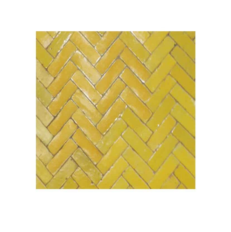 Yellow Bejmat Tiles - Handcrafted Moroccan Charm
